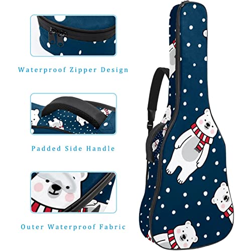 Housse étanche pour guitare acoustique avec double bandoulière et poche Motif fusée, Multicolore 04, 42.9×16.9×4.7 in… - Les Beatles, Paul McCartney, John Lennon, RIngo Starr, George Harrison Housse étanche pour guitare acoustique avec double bandoulière et poche Motif fusée, Multicolore 04, 42.9x16.9x4.7 in… – Image 5