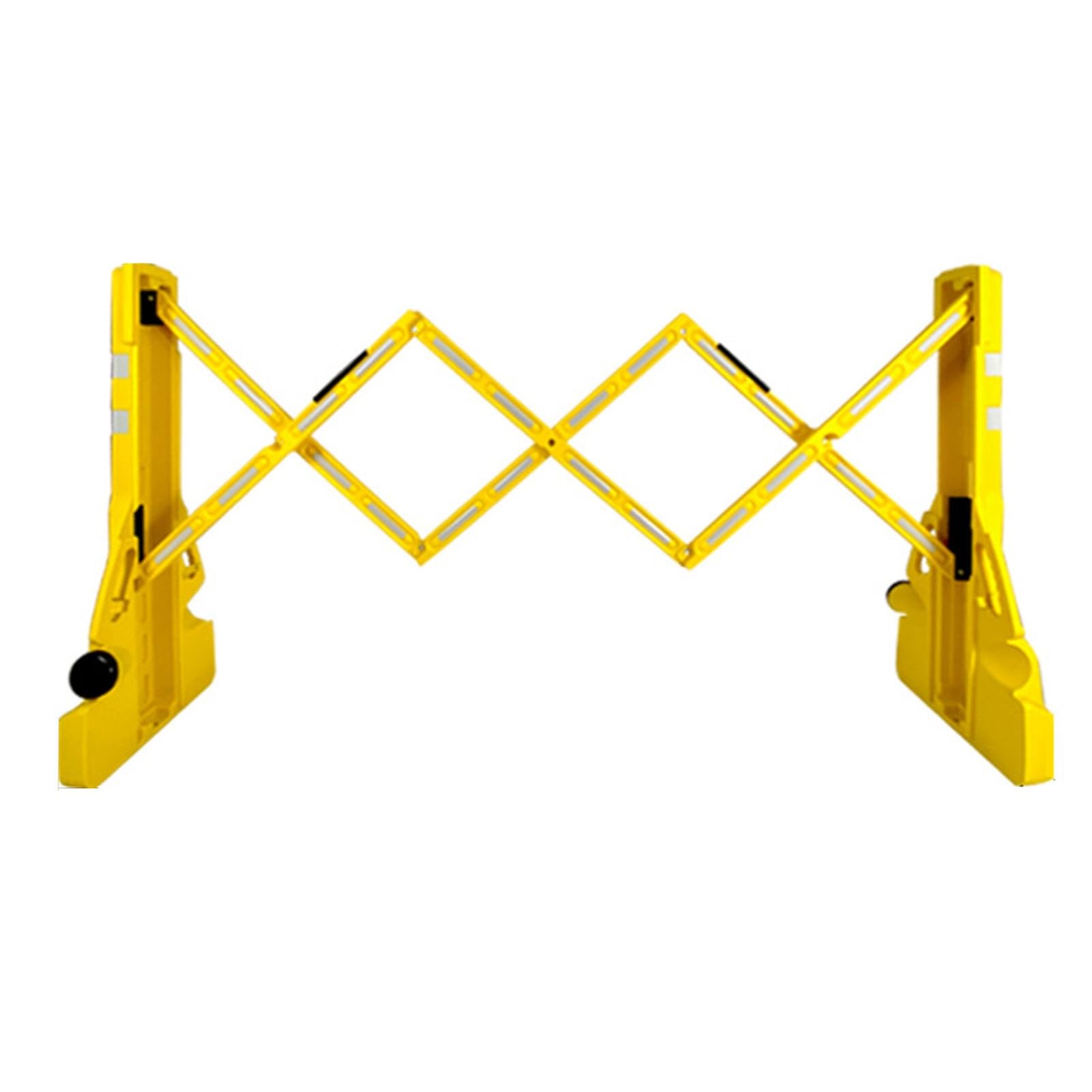 Obstacles routiers extensibles jaunes pour chantiers