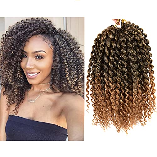 18 Inch New Faux Locs Crochet Hair 5 Packs Crochet Locs Hair Natural Soft Goddess Locs Crochet Hair For Black Women Crochet Braiding Hair Extensions (8 inch, 1B/27)