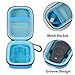 Carrying Case for Noxgear 39g Wearable Bluetooth Clip Speaker, Magnetic Clip-On Wireless Portable Speakers Mini Travel Storage Holder Box with Pocket for Cables, Carabiner-Bag Only (Blue)
