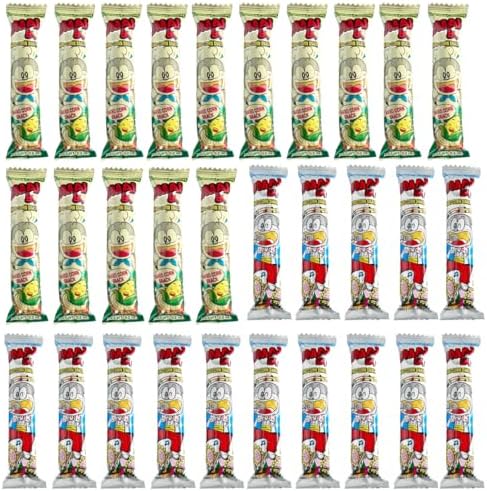 Japanese Snacks Variety Pack, Corn and Cheese Flavor, Corn Puffed Dagashi Mix, 30 Sticks