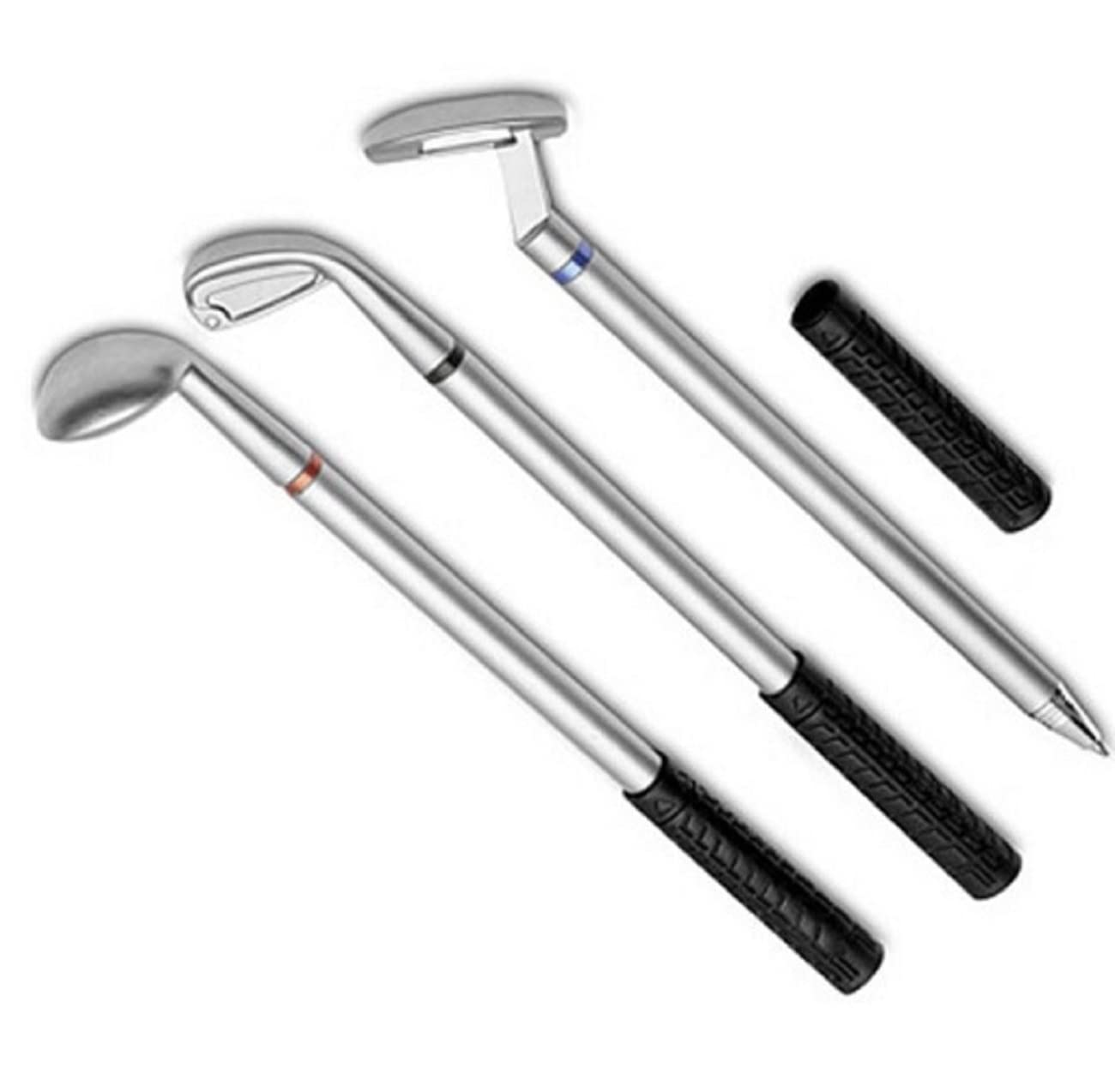 Portapenne in miniatura Sacca da golf con trolley e 3 mazze da golf perni/regalo