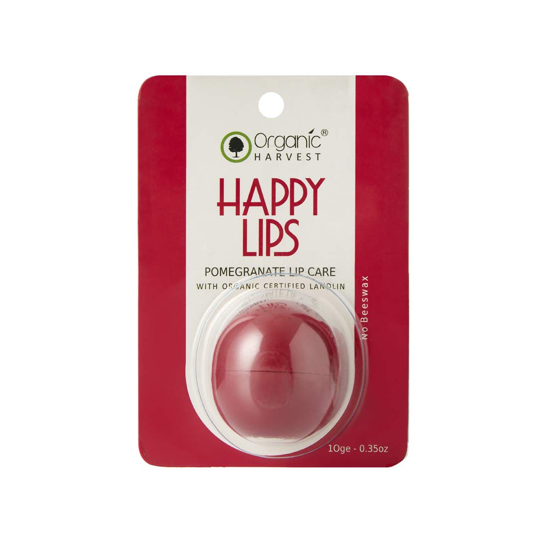 Organic Harvest Pomegranate Flavour Non Colored Lip Balm Enriched With Lanoin, For Dark Lips to Lighten, Lip Care for Dry & Chapped Lips, 100% Organic, Paraben & Sulphate Free For Girls & Women - 8 gm