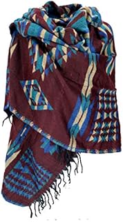 GURU SHOP Miękki szal Pashmina, chusta na ramię, męska/kobiety, niebieski, syntetyczny, rozmiar: jeden rozmiar, szale, odzież alternatywna