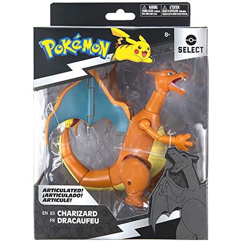 Pokemon-Pokemon-PKW2408-Personaggi-15-cm-Charizard--Giochi-Nuovo-2022--Figurine-Action-Figura-Articolata-con-Diverse-Pose-Licenza-Ufficiale-Giocattoli-Multicolore-One-Size-PKW2407