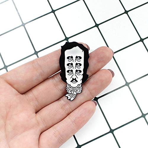 Haptian Edgar Allan Poe Smalto Spilla Multiple