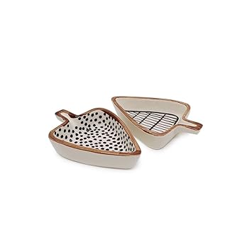 Invert Fragrances Ceramic Dining White Ceramic Dip Bowls Set Of 2 || Ketchup Bowls || Sauce Bowls || Chutney Bowls, 300 milliliter