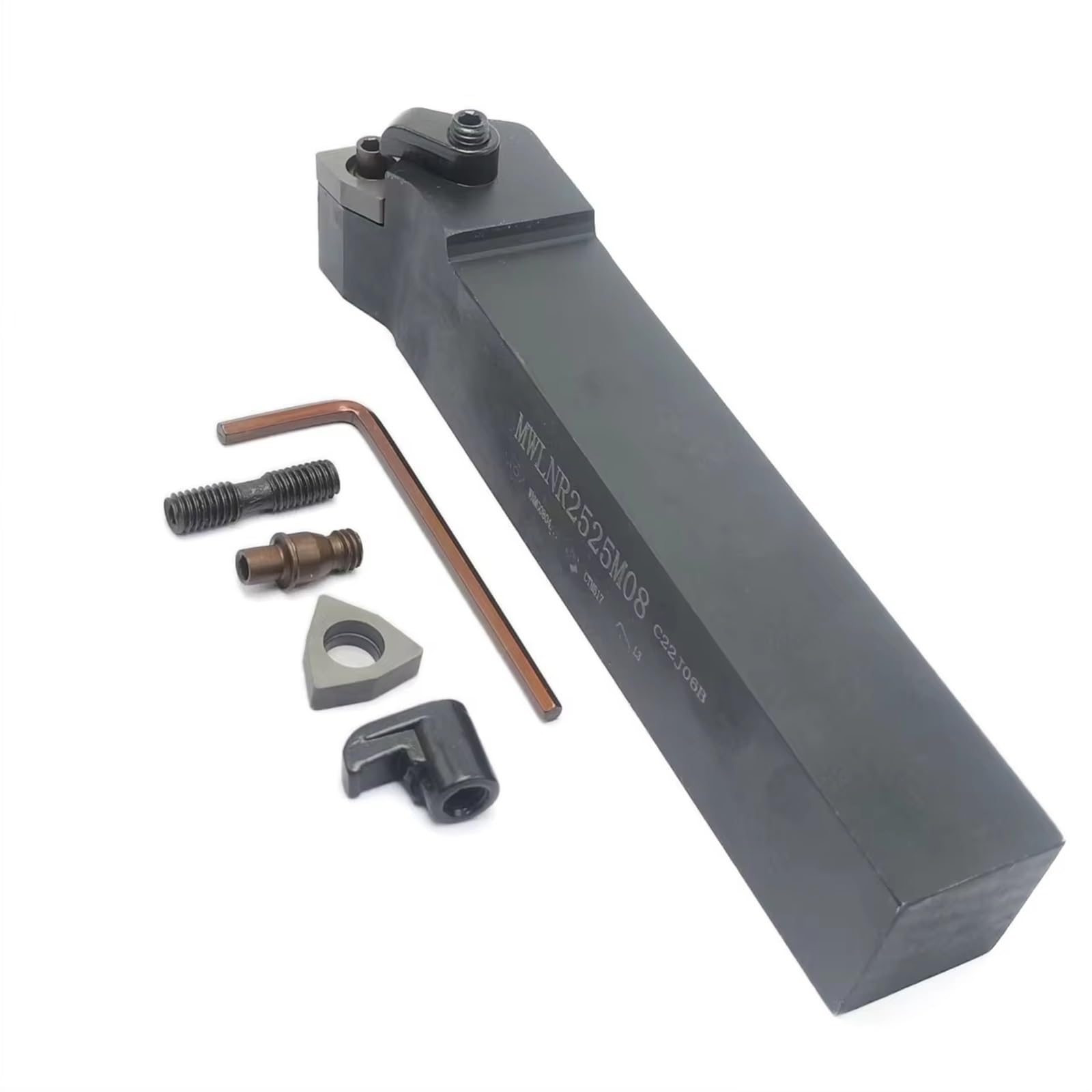 MWLNR2020K08 MWLNR2525M08 MWLNR1616H08 MWLNR Herramientas De Torno Portaherramientas De Torneado Exterior WNMG080404 WNMG080408 WNMG Insertos De Carburo Herramienta de Torno(WNMG080404 YBG5115)