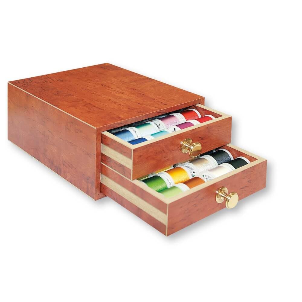 Madeira Rayonne n°40 mini coffre au trésor assortiment fil broderie machine