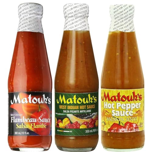 Matouk's Flambeau West Indian and Hot Pepper Sauce Variety Pack