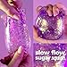 Original Squishmallows™ SLIMYGLOOP Purple Gelli Gels, Slow Rising Sensory Squeeze Toy with Glitter, Gel Filled Fidget Toys