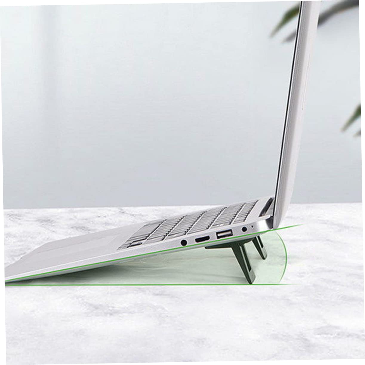 SHINEOFI 4 Soporte Ergonómico para Portátil Base Antideslizante de Pc Elevador para Escritorio Estabilidad y Refrigeración para Oficina y Hogar