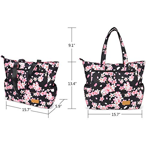Image of CLOUDMUSIC Shoulder Tote Bag For Nurses Teachers Work Gym Travel Beach Women With Large Capacity Waterproof