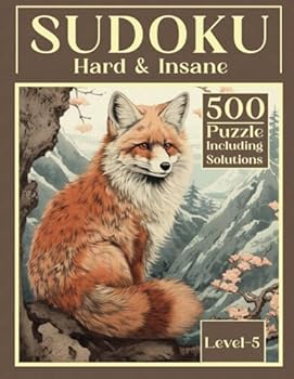 Paperback Sudoku Level 5: Hard-Insane, 500 Puzzle Including Solutions (Sudoku Saga for Beginners) Book