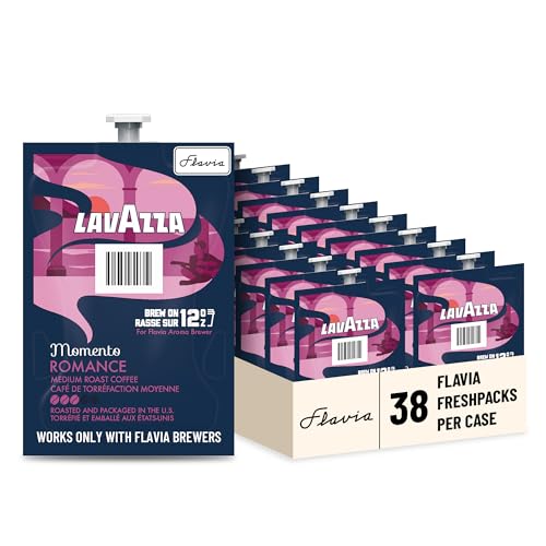 Image of Flavia Lavazza Momento Romance 12 oz Coffee Freshpacks works only with Flavia Aroma Brewer, Medium Roast (Case of 38)