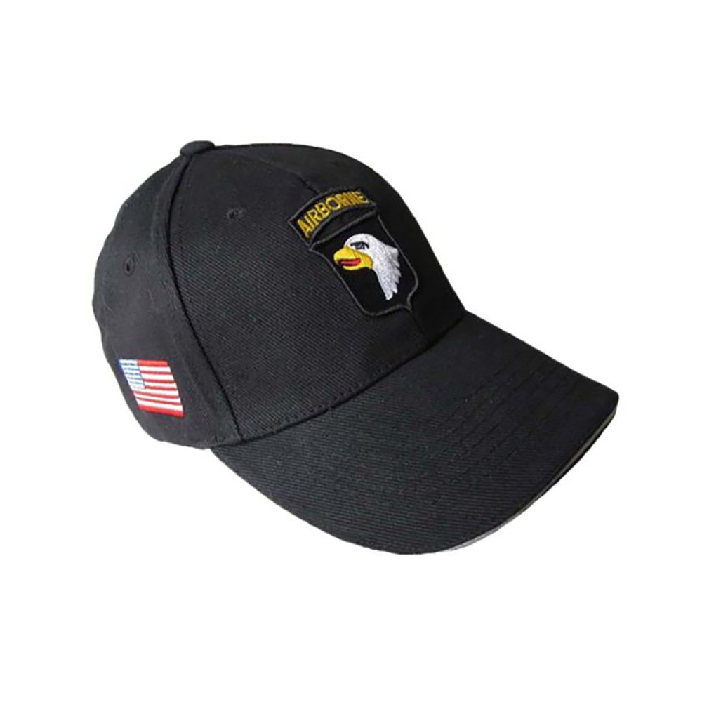 Fostex Garments Baseball Cap 101st Division Airborne Screaming Eagle Paratroopers USA - Black - One size