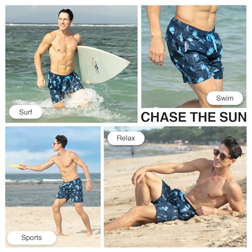 Image of Kanu Surf Men's Big Viper Extended Size Stripe Swim Trunk