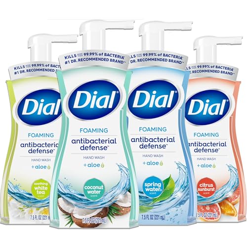 Dial Complete Foaming Anti-Bacterial Hand Wash Variety 4-Pack - Assorted Scents. 7.5 Oz Each