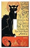 Art Plates - Chat Noir (Black Cat) Switch Plate - Single Toggle
