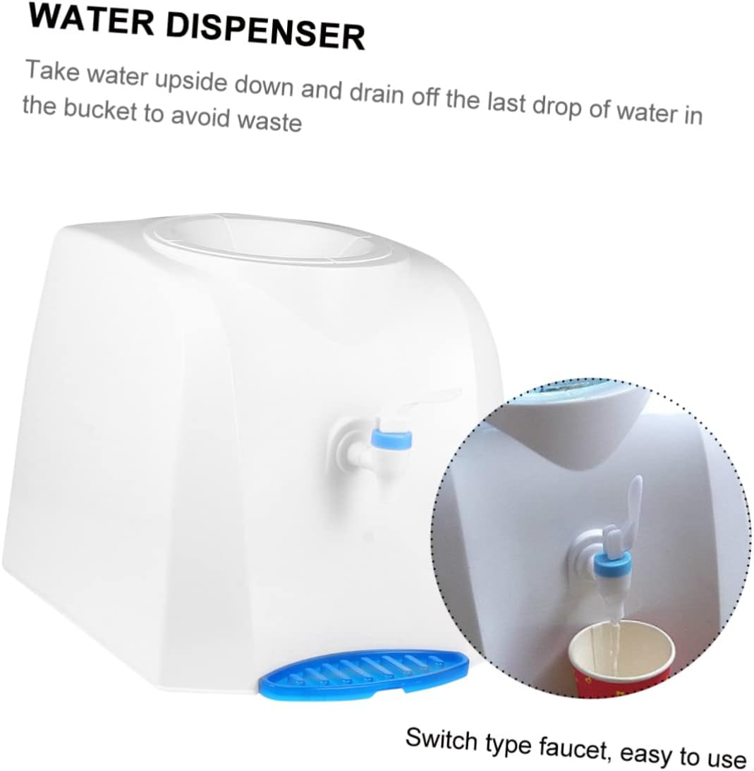 Portable Drinking Water Dispenser with Removable Drip Tray Easy Press Water Pumping Device for Home Office and Study Use Compact