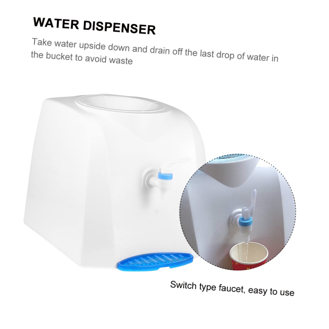 SOESFOUFU Countertop Cooler Water Dispenser Bracket Portable Water Pump Dispenser Easy to Clean and Modern Finish