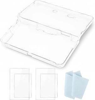 Transparent Hard Shell Case Cover for Nintendo 3DS Protective Hard Clear Crystal Case Accessories Replacement Parts