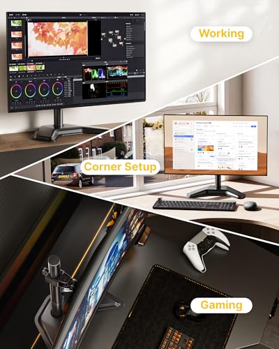 Support de moniteur stable monTEK pour écran 17-32 pouces et pied de bureau VESA - 2