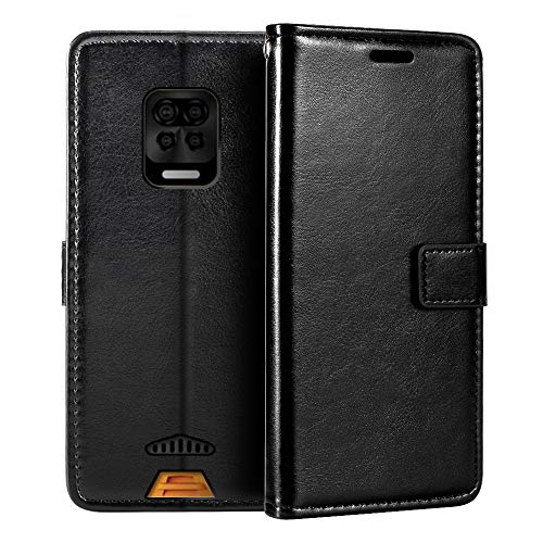 Custodia per Samsung Galaxy S8, con cerniera, portafoglio in Finto cuoio con tasche per carte, supporto e passante per mano nero