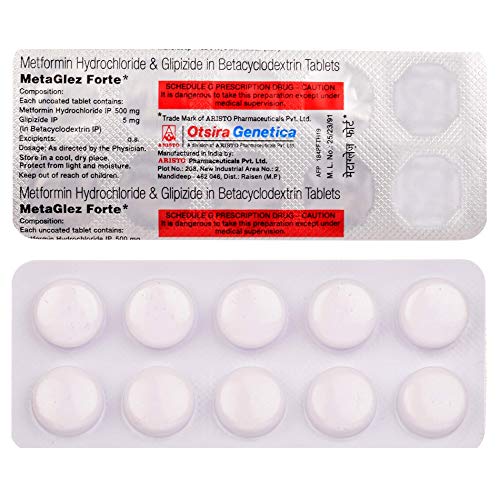 Image of Metaglez Forte* - Strip of 10 Tablets
