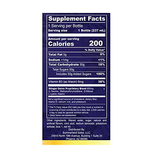 Stinger Detox Buzz 5X Extra Strength Drink – Grape Flavor – 8 FL OZ - 2 Pack - Image 5