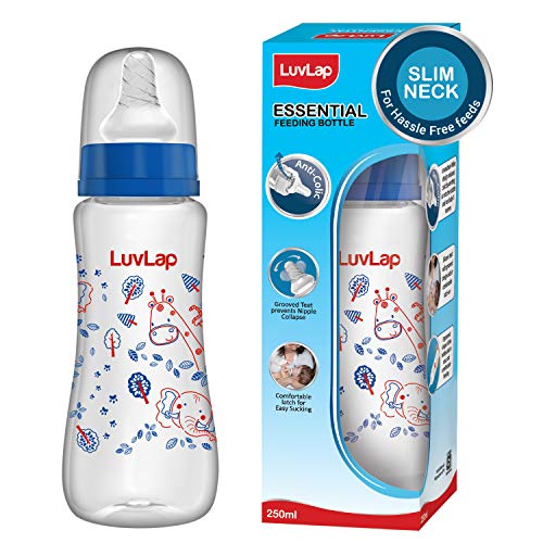 Image of LuvLap Combo Wipes Pack of 3 & Slim Feeding Bottle 250ml