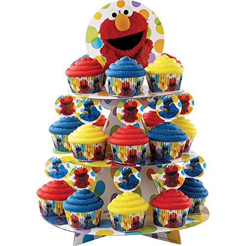 Wilton Sesame Street Cupcake Tower, Multicolor