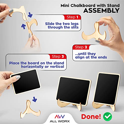 Mini Chalkboards Signs - Food Signs For Buffet, Restaurants, Weddings, Parties, And Events - Black Table Etiquette Sign - Includes 20 X Chalkboards With Different Sizes And 4 X Liquid Chalk Markers #TOP2