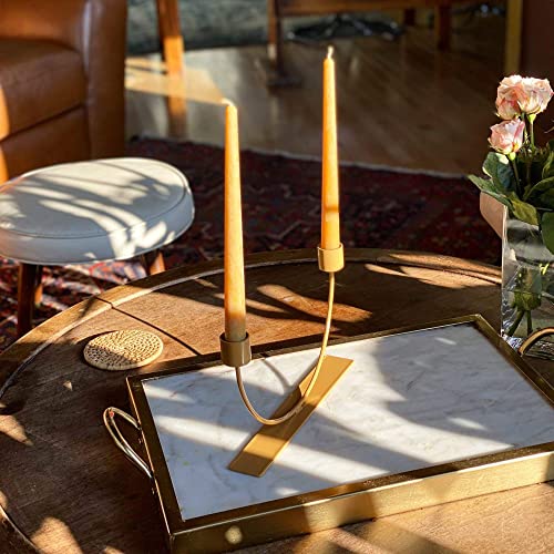 Olorvela Beeswax Candles Taper Candles Handmade Candle Sticks 100% Pure Beeswax Smokeless And Dripless Beeswax Tapered Candles(Yellow, 8" 12 Pack) #TOP5