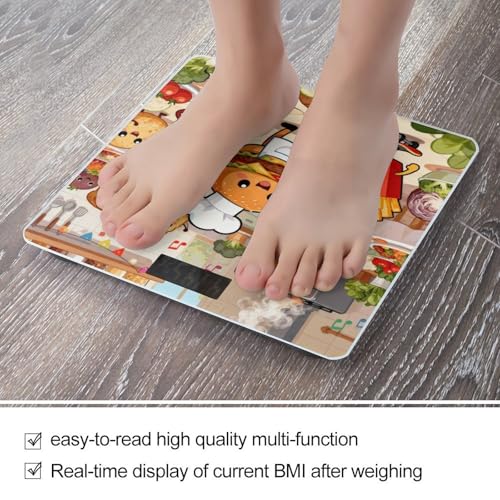 Báscula digital de baño con plataforma de vidrio templado miniatura 5