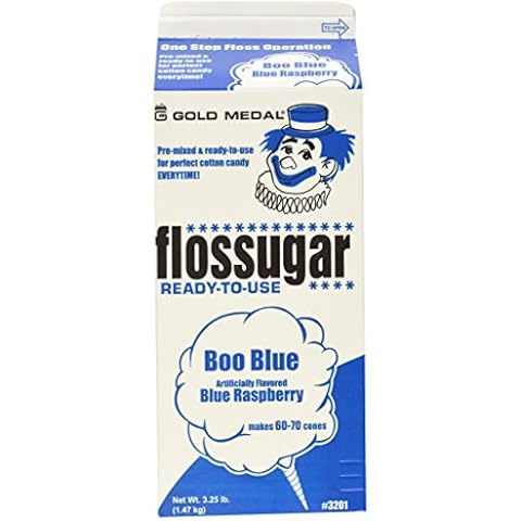 Gold Medal 3201 Blue Raspberry Flossugar 3.25 lb, 1 Carton Cover