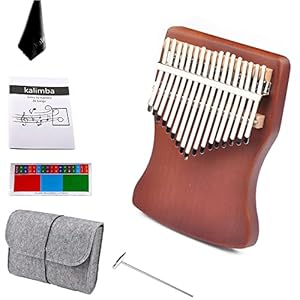 Yoseka 17キーカリンバ  親指ピアノ ケース、チューニングハンマーセットで1,012円！プライム会員は送料無料！