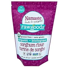 Namaste Foods Organic Sorghum Flour Gluten Free, 22 oz. Pack of 6 Allergen Free