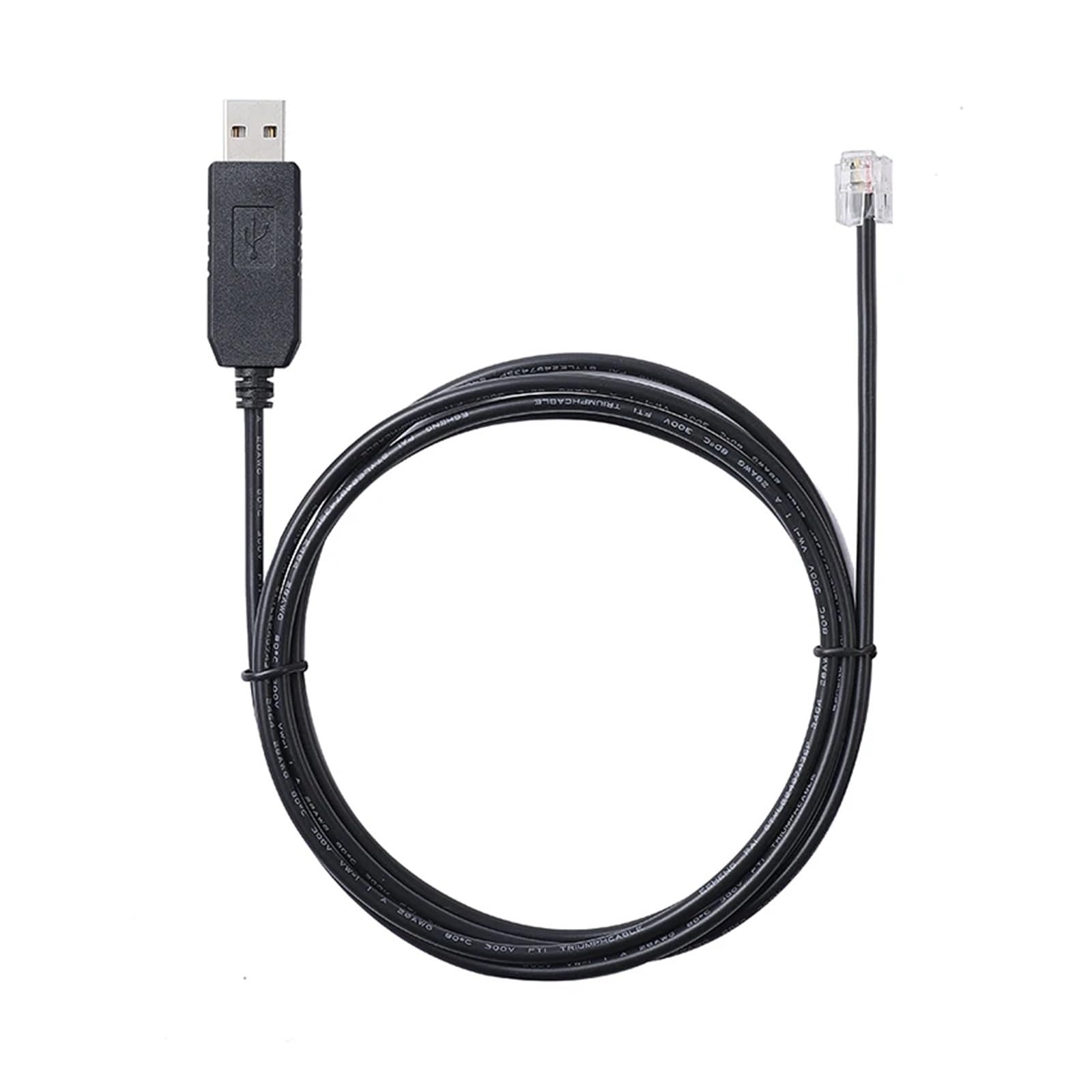 USB RS232 Serial to RJ11 Download Firmware Upgrade Cable, Used to Connect PC to Digital Telescope Computer Unit(1.8M)