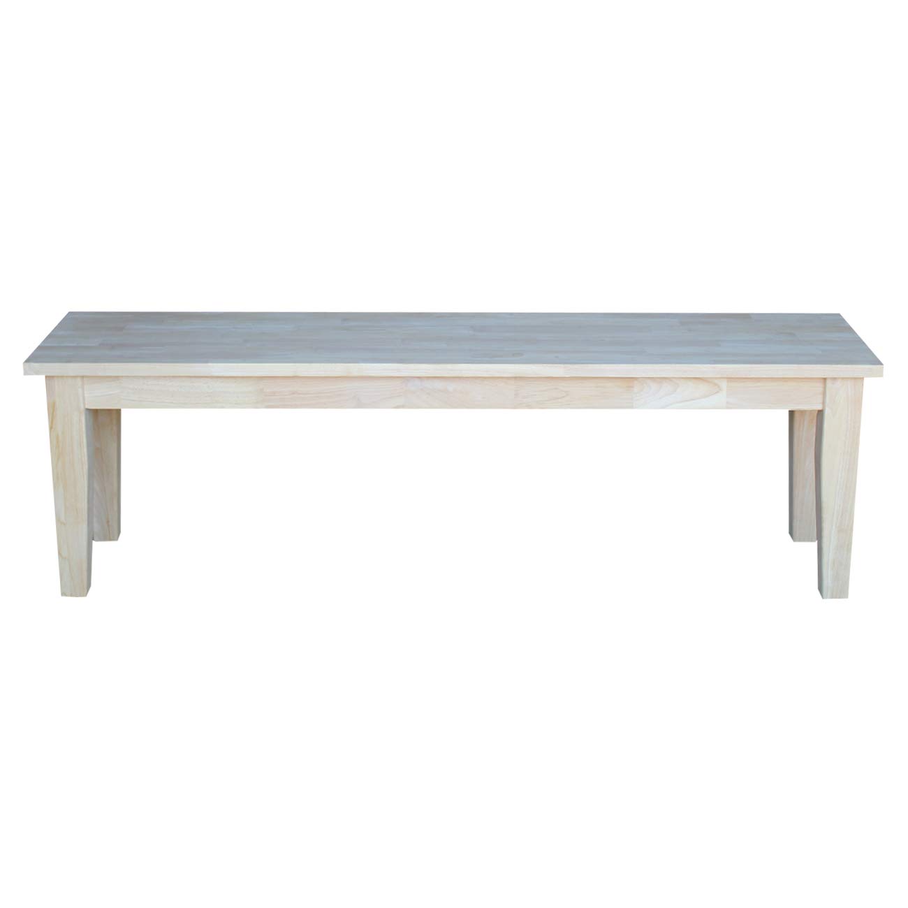 International Concepts Shaker Style Bench Unfinished