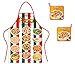 Generico Grembiule + 2 presine Tessuto Cotone Pizza Italia Prodotti Italiani