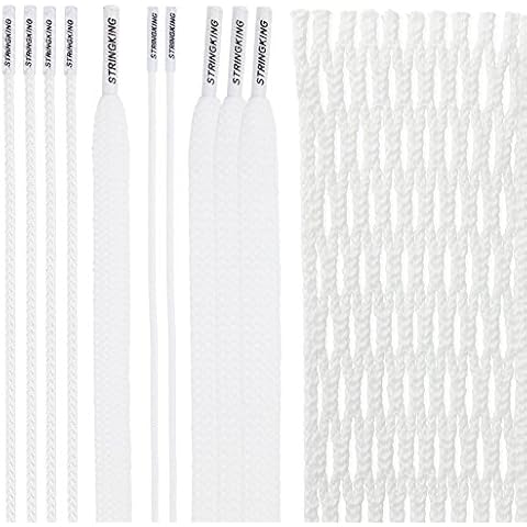 StringKing Type 4s Semi-Soft Lacrosse Mesh Kit with Mesh and Strings (White) Cover