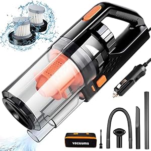 CherylonCar Car Vacuum, Portable Car Vacuum Cleaner High Power 150W/7500Pa, Handheld Vacuum for Car Interior Cleaning…