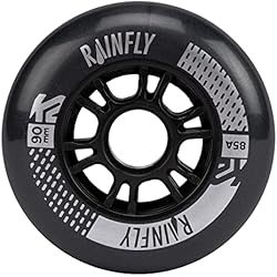 Patines 90 Mm K2 Rainfly 90 Mm – 4 Unidades Ruedas para Patines en línea, Unisex Adulto, Negro