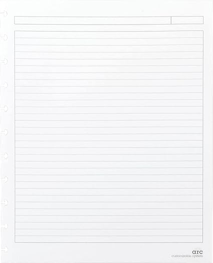 amazon com staples 205577 arc system reinforced narrow ruled premium refill paper white 8 5 inch x11 inch office products