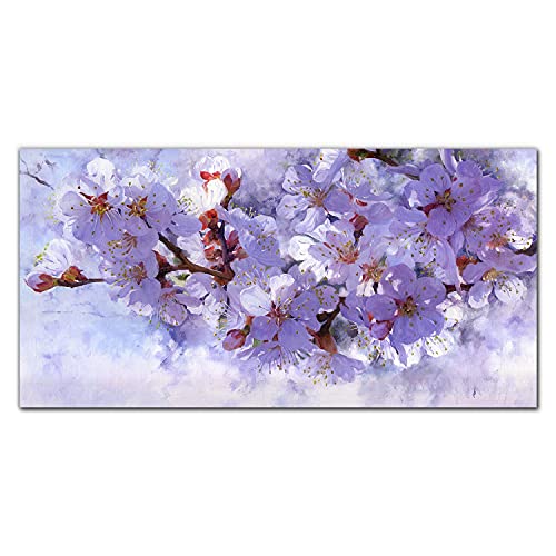 Impression sur verre trempé haut de gamme Coloray fleurs 100x50cm