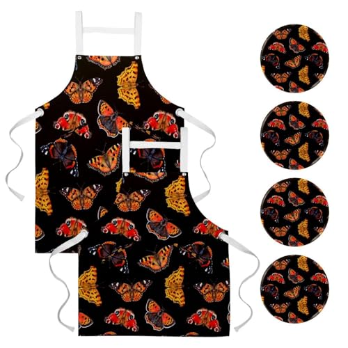 Tablier de cuisine lot de 2 pour restaurant bistrot bar et ménage