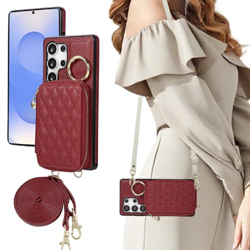 Mldjomid Galaxy S25 Ultra �P�[�X �蒠�^ �M�����N�V�[S25�E���g�� �X�}�z�P�[�X �w�ʎ蒠�^ ���z��̌^�J�o�[ ���z�t�� �����O�t�� ���K���� �g�уJ�o�[ �J�[�h���[ �W�b�v�t�� �}�O�l�b�g������ �w�ʃJ�[�h���[ �X�^���h�@�\ 