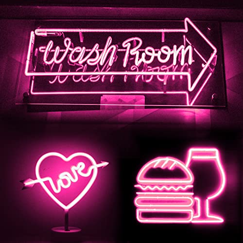 Vimeepro 5V Usb Led Neon Lights Strip 3.3Ft Neon Rope Lights Flexible Waterproof Neon Led Strip Lights For Indoor And Outdoor Bedroom Tv Backlight Cabinets Etc (Power Adapter Not Included/Pink) #TOP5