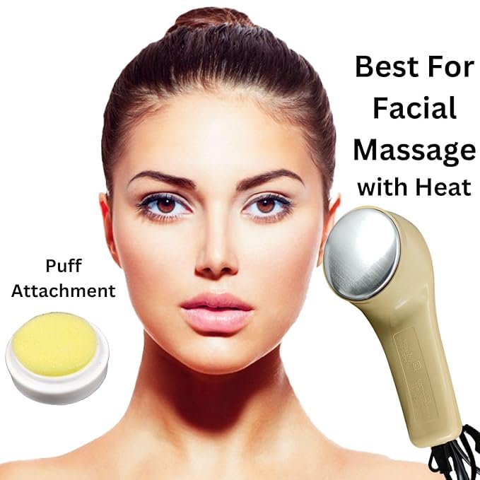 Image of Electric Facial Cleansing Brush & Skin Care Massager Set with Interchangeable Heads - Deep Pore Cleanser, Gentle Exfoliating & Face Massage Tool for All Skin Types, At-Home Spa Skincare (Pack of 1)
